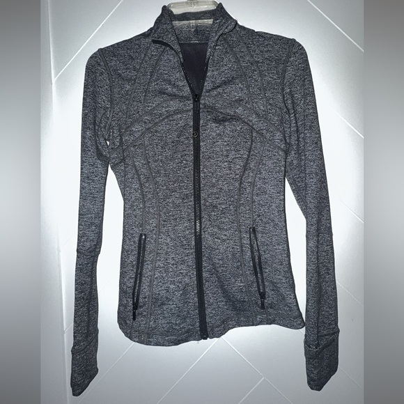 Lululemon Define Jacket Heathered Black Size 6 Excellent Condition - Picture 13 of 16